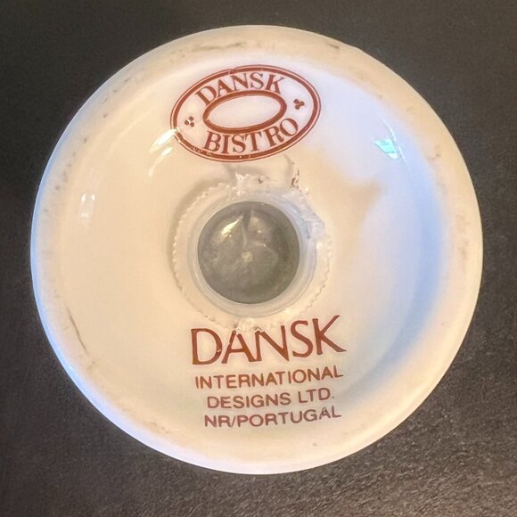 Vtg DANSK BISTRO Christianshavn Blue Porcelain Salt & Pepper Shakers ~ Portugal - Picture 6 of 6